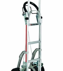 Magliner NPK122G2C5C Aluminum Paddle Brake Hand Truck, U Frame Extension, Loop Handle, Foam Filled 10" Wheels, 60" Height x 21-/2" Wide x 20-1/2" Depth, 500 lb. Load Capacity