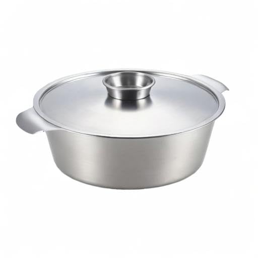 Yoshikawa SJ1678 Luxury Stainless Steel Shabu Pot, 10.2 inches (26 cm)