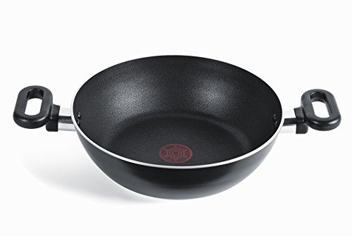 Tefal Non-Stick Kadai Curry Pan Madras Collection, Aluminium, Black, 26 cm