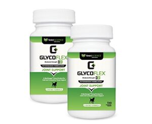 vetriscience glyco flex® 2 hip and joint supplement for dogs, chewable tablets (2 pack)