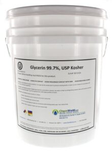 glycerin usp kosher liquid - 4.6 gallons