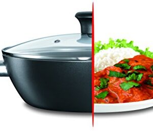 Tefal Non-Stick Kadai Curry Pan Madras Collection, Aluminium, Black, 26 cm