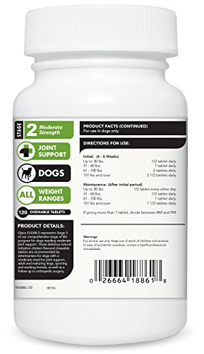 VETRISCIENCE Glyco Flex® 2 Hip and Joint Supplement for Dogs, Chewable Tablets (2 pack)