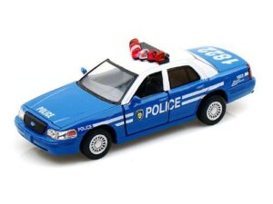 🚓 kinsmart ford crown victoria nypd 5" 1:42 scale police interceptor car w/ pullback action 👮