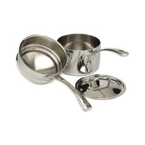 Cuisinart French Classic Tri-Ply Stainless 3-Piece Saucepan and Double Boiler Set