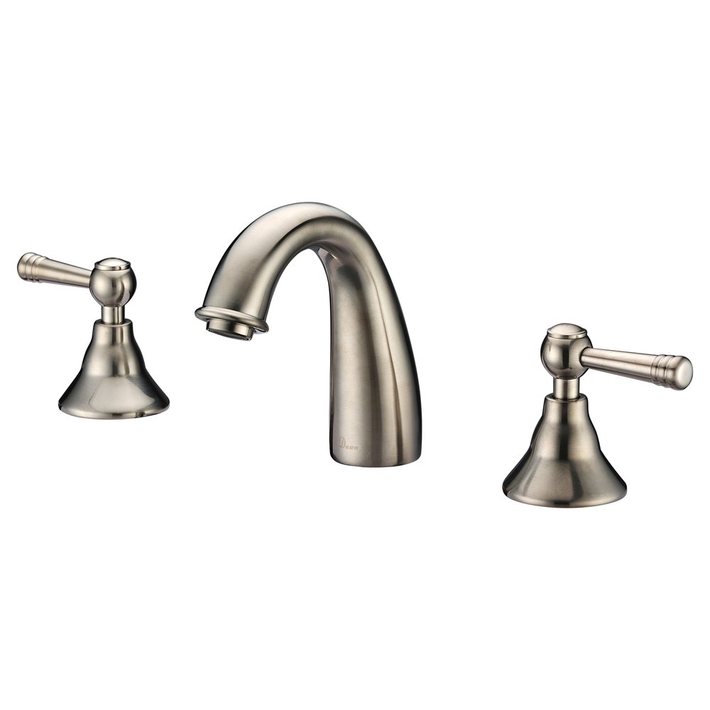 Dawn AB12 1018BN 3-Hole, 2-Handle Widespread Lavatory Faucet, Brushed Nickel