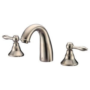 dawn ab13 1018bn 3-hole, 2-handle widespread lavatory faucet, brushed nickel