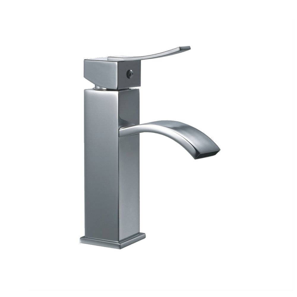 Dawn AB78 1258C Single-Lever Square Lavatory Faucet, Chrome