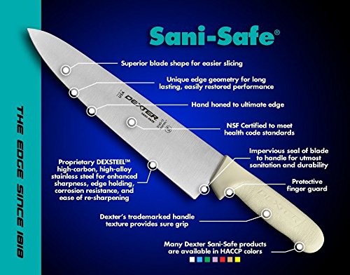 Dexter-Russell SANI-SAFE - SL12 - 5-1/4" Sheep Skinning Knife with White Poly Handle