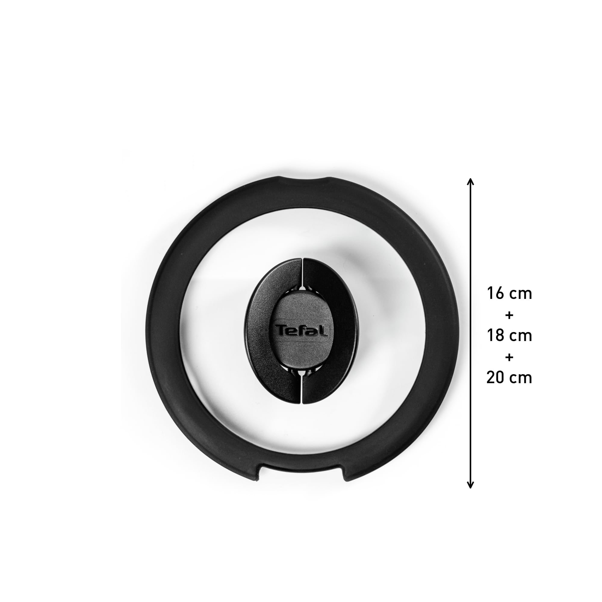 Tefal L9931012, 3 Glass Lids, Black