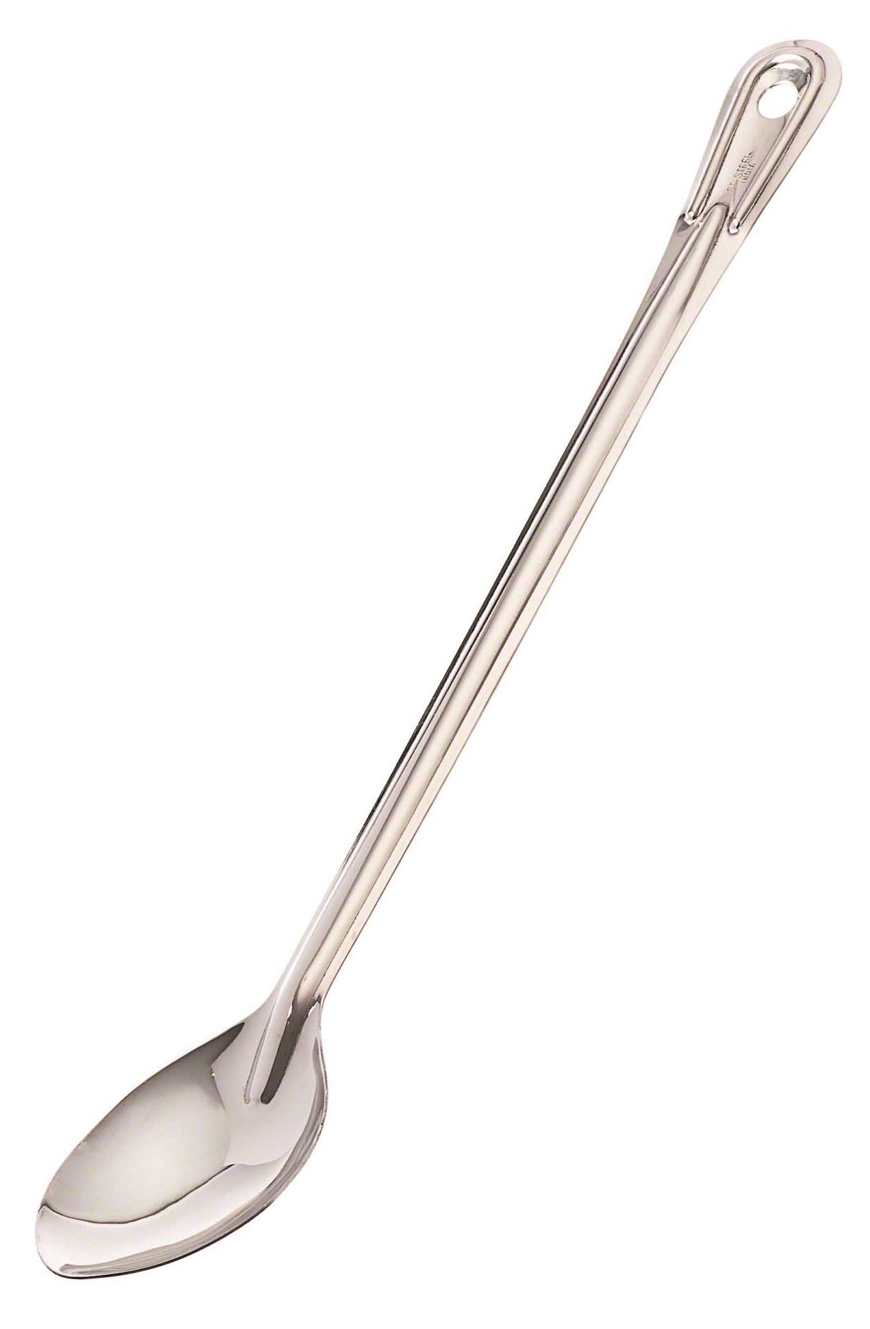 Browne Foodservice 18" Extra Long Handled Solid Serving Spoon