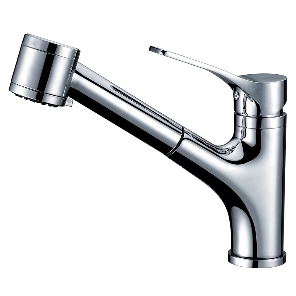 Dawn AB50 3709C Single-Lever Pull-Out Spray Kitchen Faucet, Chrome