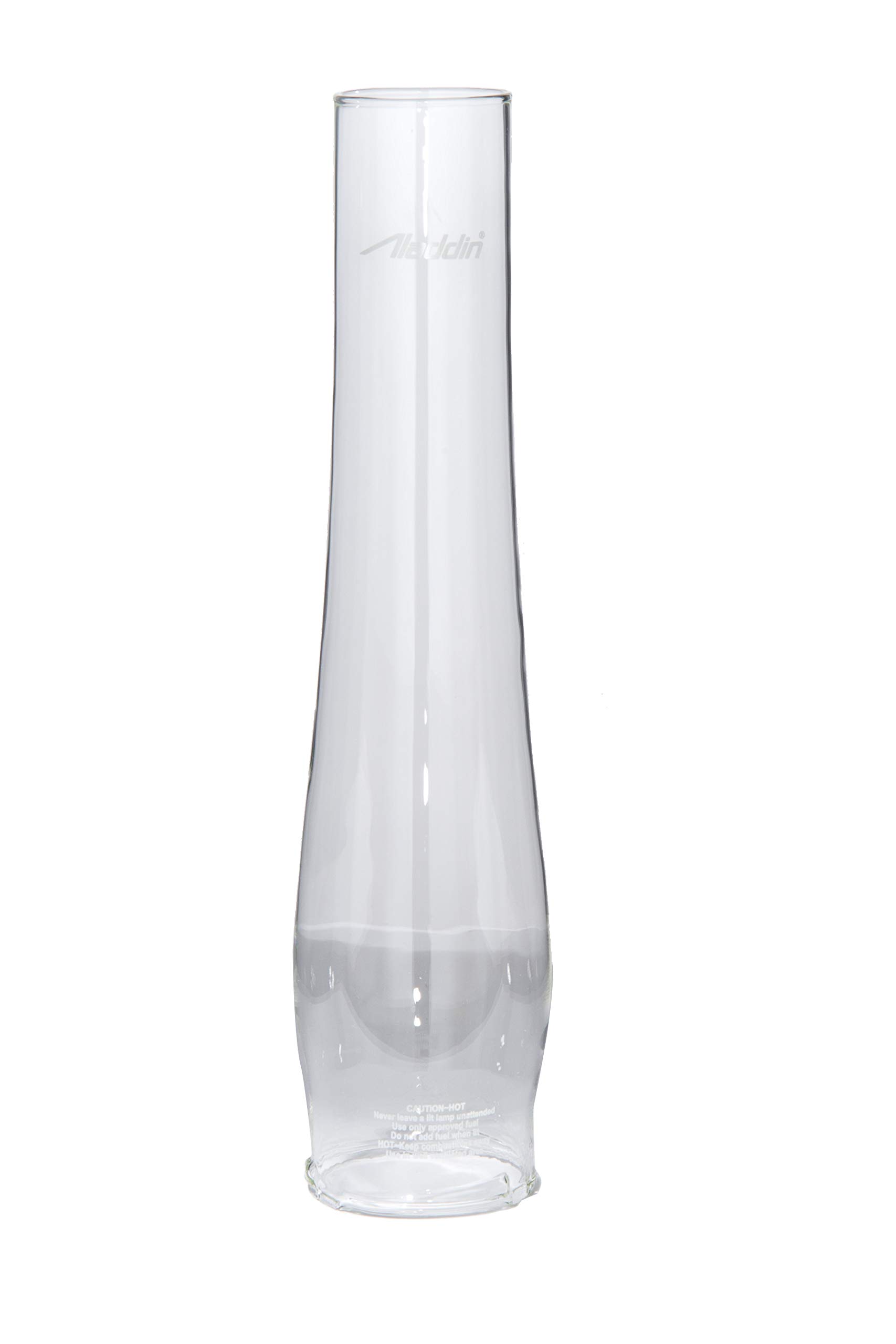 B&P Lamp 2 5/8 Inch by 12 3/4 Inch Clear Glass Lamp Chimney Designed to Fit an Aladdin Lox-on Style Burner or Gallery