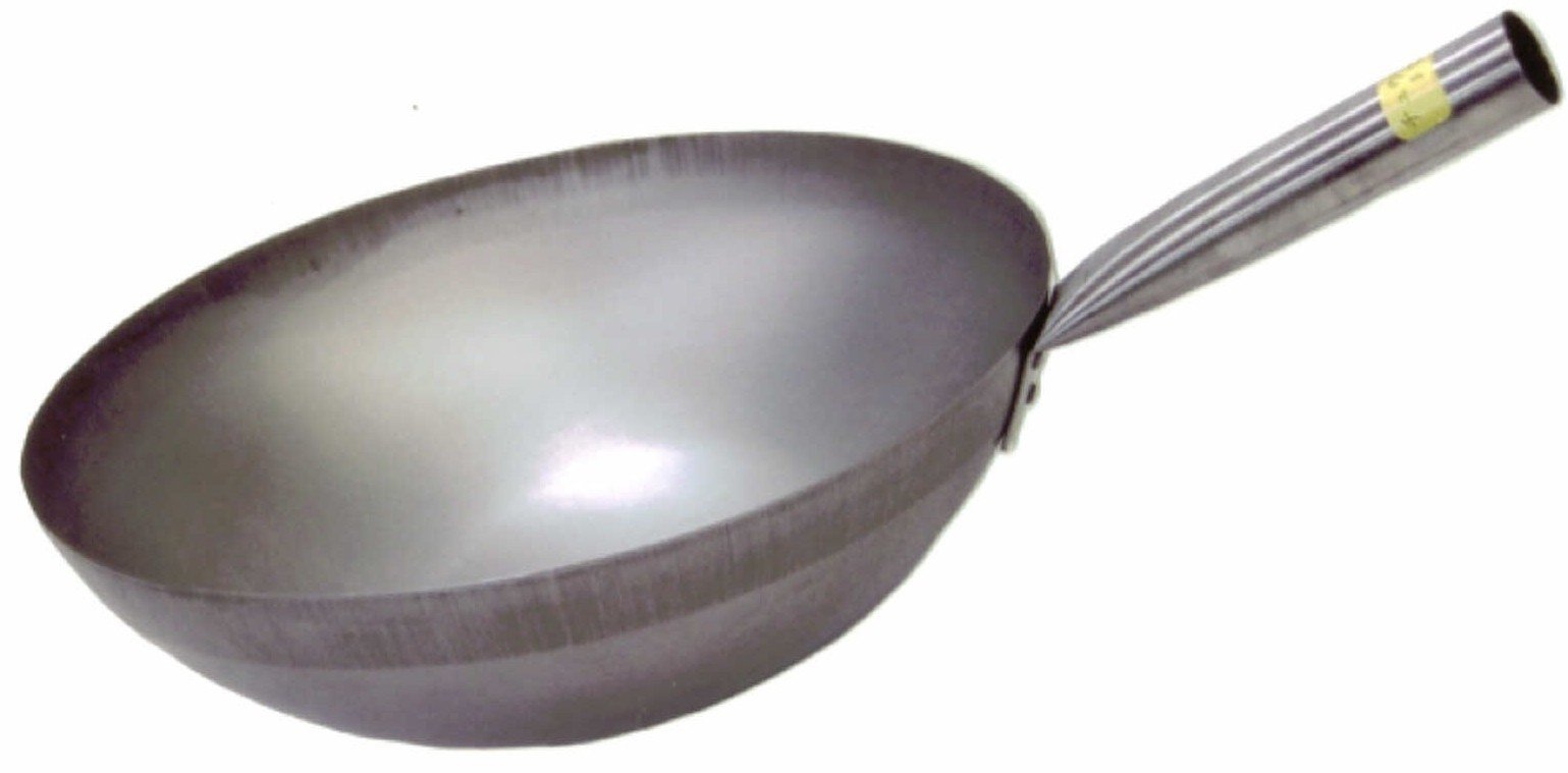 14" Hong Kong Style Steel Wok Sunrise Kitchen Supply