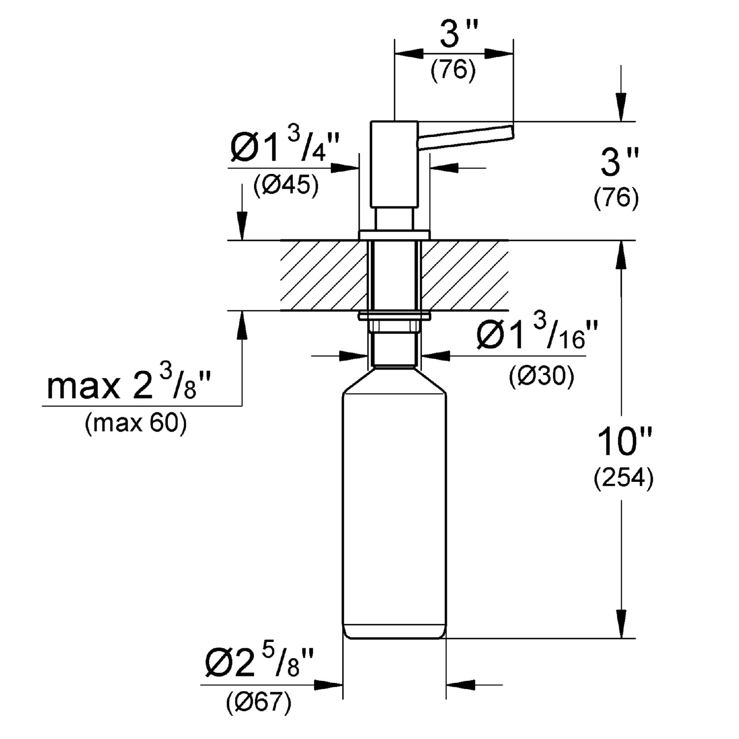 Grohe Cosmopolitan Soap/Lotion Dispenser,SuperSteel InfinityFinish