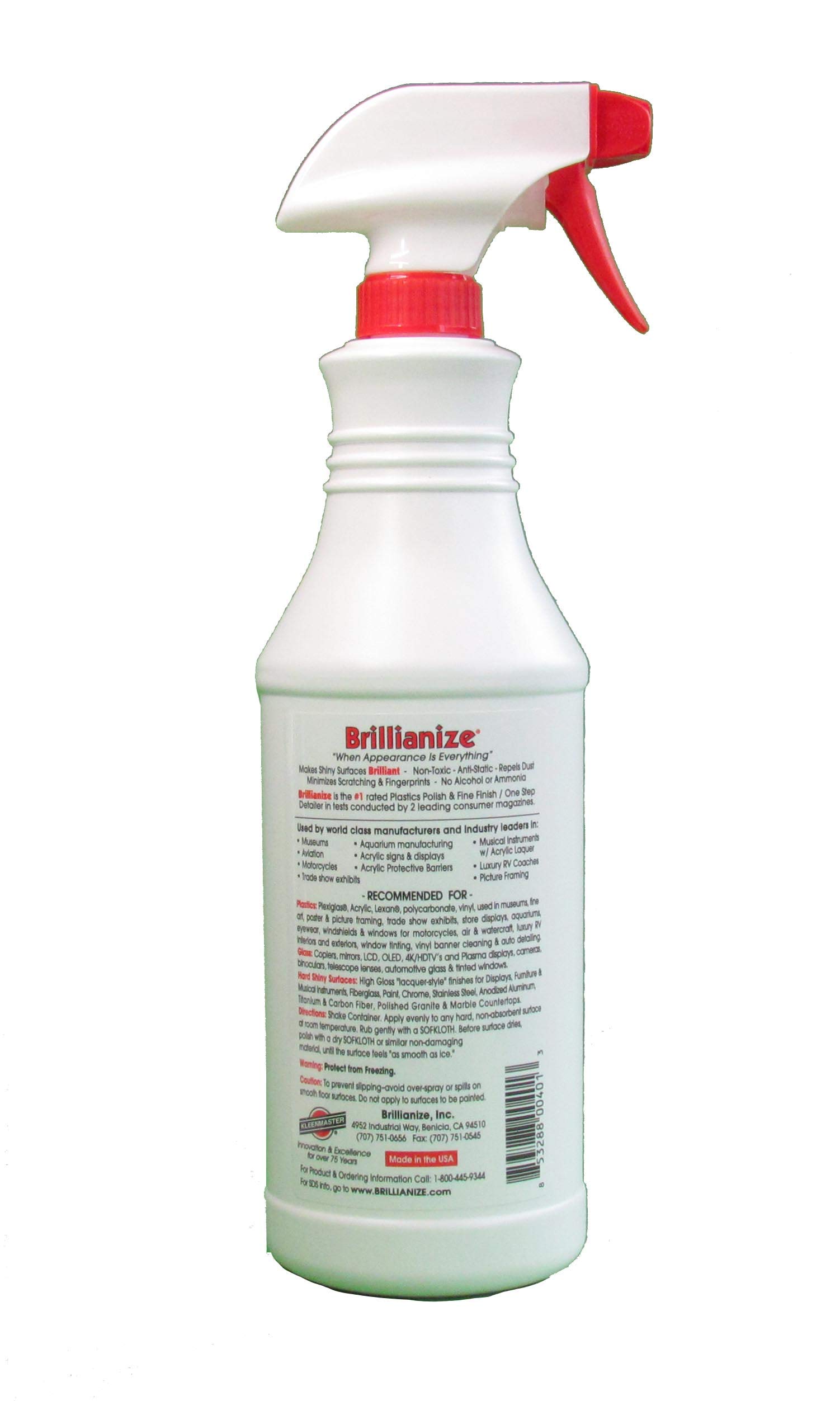 Brillianize 32 Ounce (944 ml) Trigger Spray Bottle