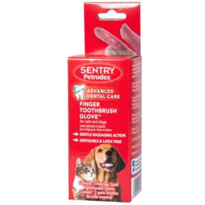 Petrodex Finger Toothbrush for Cats and Dogs, 5 count