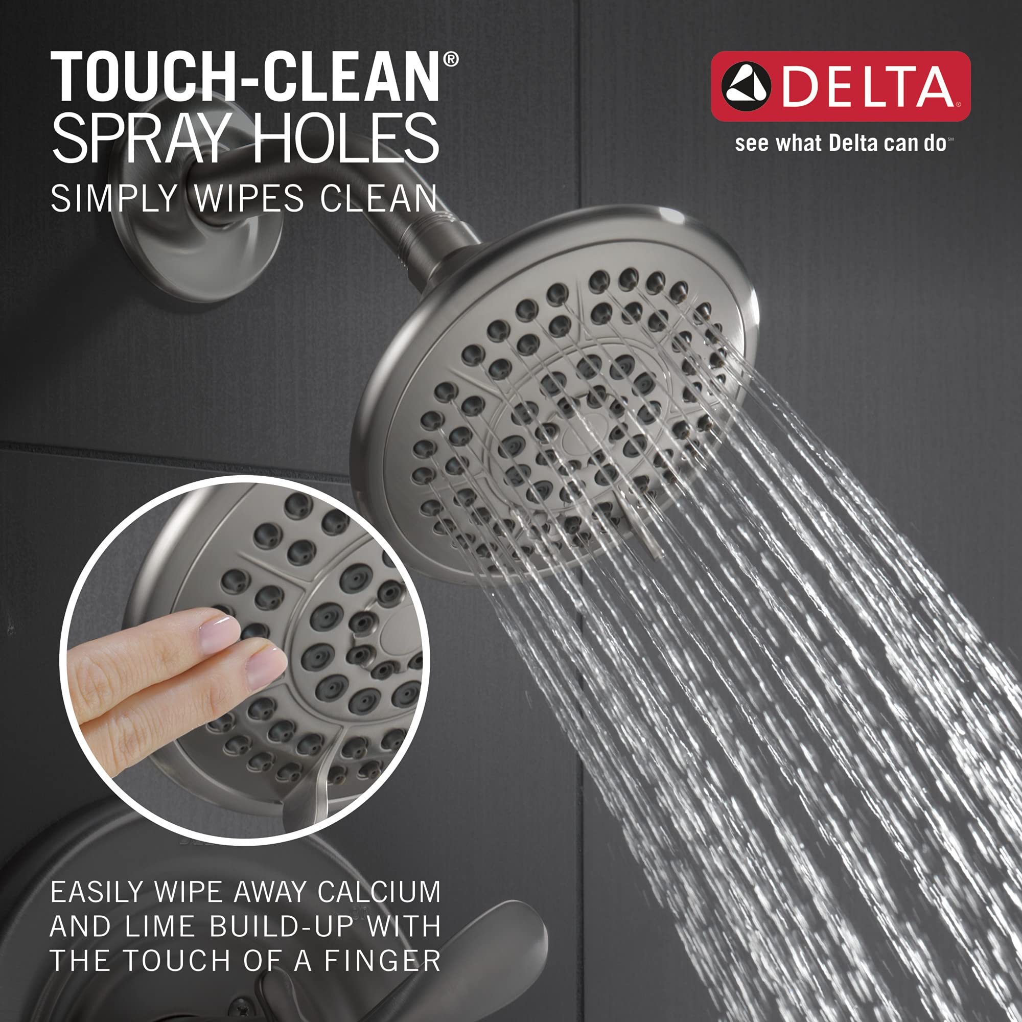 DELTA FAUCET T17230-SS Classic Shower Only, 5.00 x 7.50 x 5.00 inches, Stainless