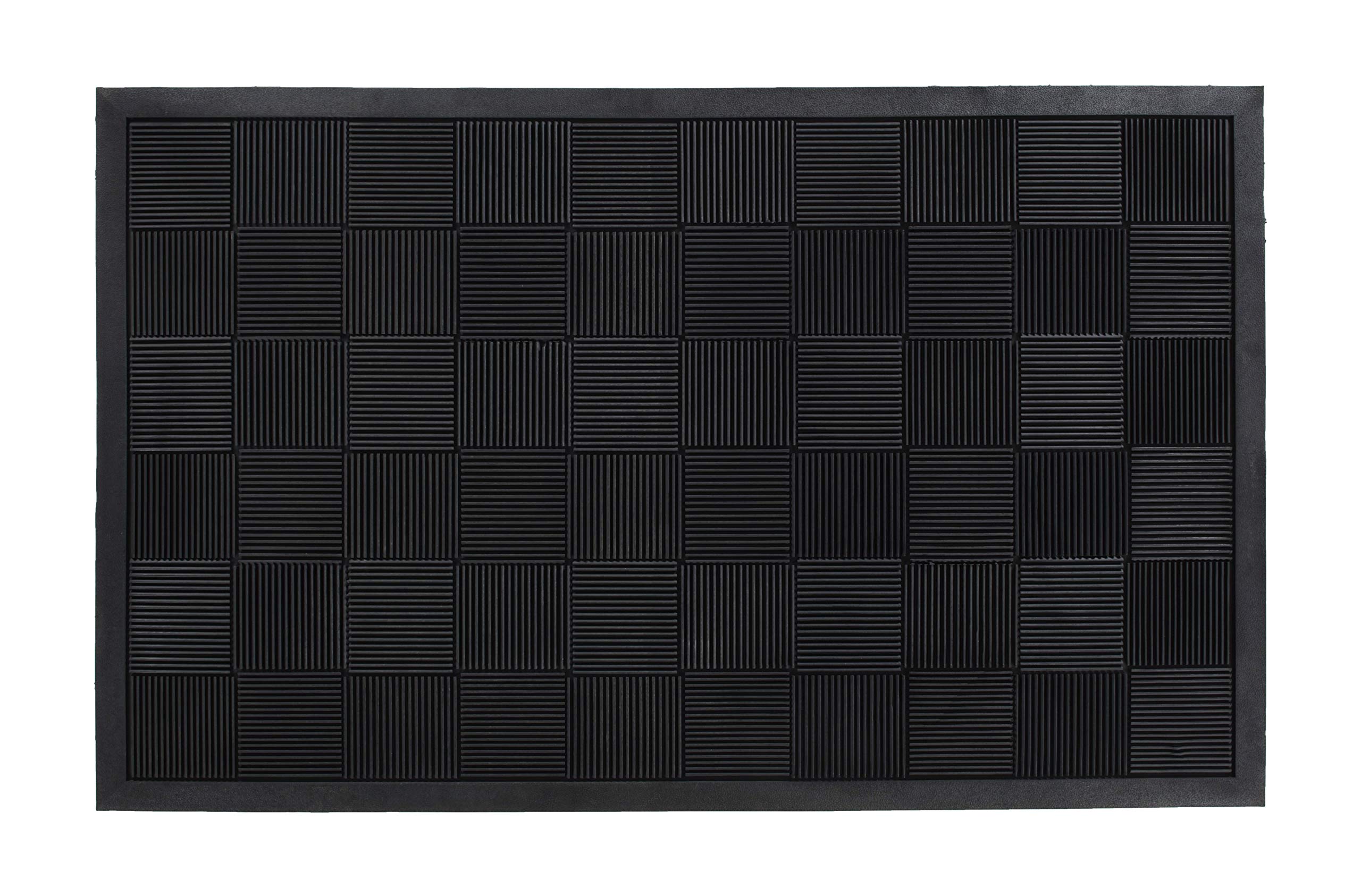 Guardian Floor Protection PARQUET2X3 Parquet Wiper Scraper Outdoor Floor Mat, Rubber, Black, 2' Length, 3' Width