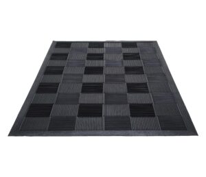 guardian floor protection parquet2x3 parquet wiper scraper outdoor floor mat, rubber, black, 2' length, 3' width