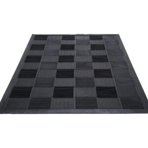 Guardian Floor Protection PARQUET2X3 Parquet Wiper Scraper Outdoor Floor Mat, Rubber, Black, 2' Length, 3' Width