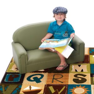 Brand New World Furniture FI2S100 Brand New World Toddler Enviro-Child Upholstery Sofa, Sage