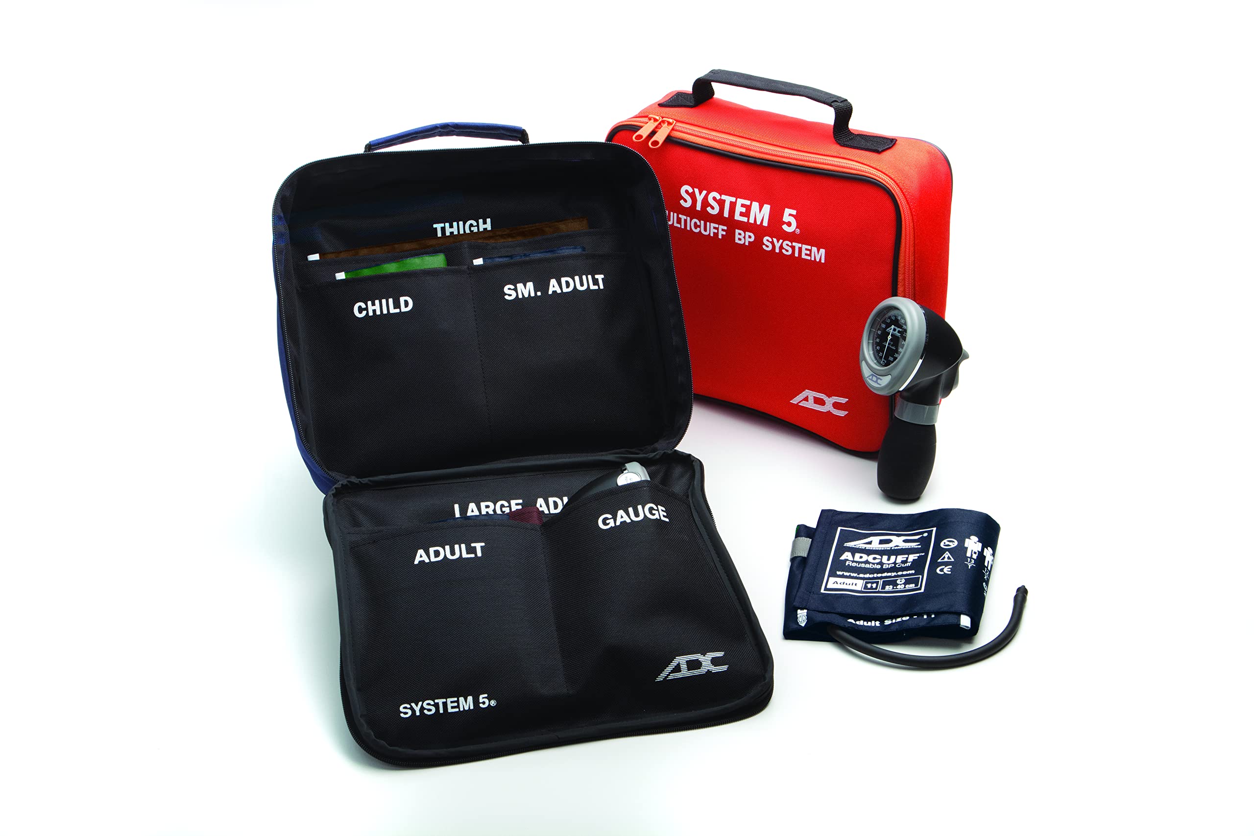 ADC 740-MCC Diagnostix System 5 EMT Kit, 5-Cuff, Multi-Color