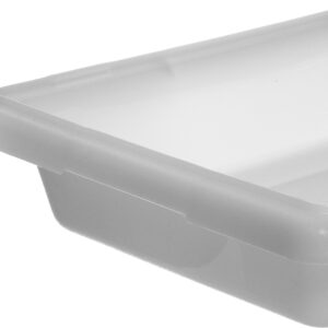 Carlisle FoodService Products Storplus Food Storage Container with Stackable Design for Catering, Buffets, Restaurants, Polyethylene (Pe), 2 Gallon, White, (Pack of 6)