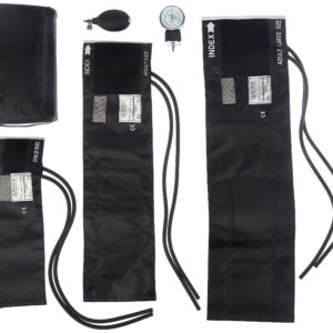 Prestige Medical 882-COM-BLK 3-in-1 Aneroid Sphygmomanometer Set With Carry Case, Black