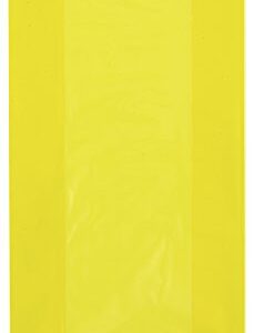 Yellow Cellophane Bags - (30 Ct) - Vibrant Sunshine Gift Bags for Parties, Events & Special Occasions