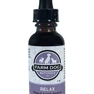 Farm Dog Naturals Relax - Natural Stress and Anxiety Formula for Dogs, 1 Ounce