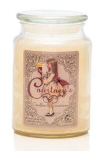 courtney's candles creme brulee maximum scented 26oz large jar candle