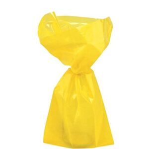 Yellow Cellophane Bags - (30 Ct) - Vibrant Sunshine Gift Bags for Parties, Events & Special Occasions