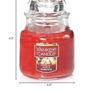 Yankee Candle Apple Pumpkin Small Jar Candle, Food & Spice Scent, 3.7 OZ