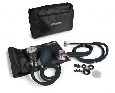 Lumiscope Professional Blood Pressure and Stethoscope Kit, Pink, 100-040P