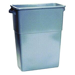 Impact Thin Bin Containers, 23 gal, Polyethylene, Gray