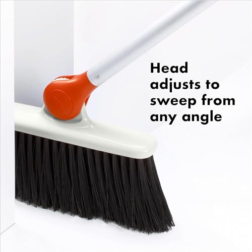 OXO Good Grips Any Angle Broom,Silver,1 EA