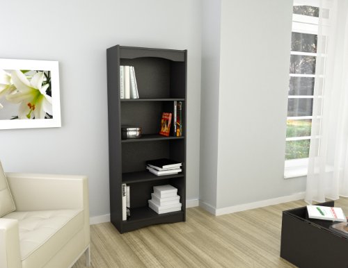 Sonax Hawthorn Tall Bookcase, 60", Midnight Black