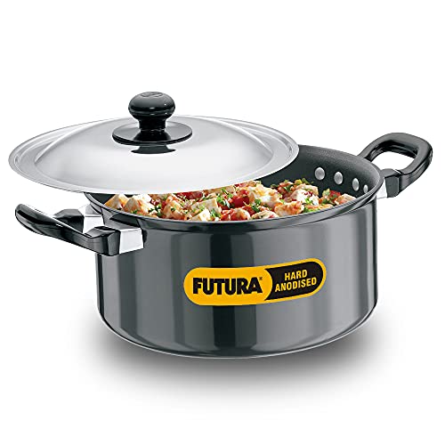 Hawkins/Futura Hard Anodised Cook and Serve Stewpot, 2.25-Liter