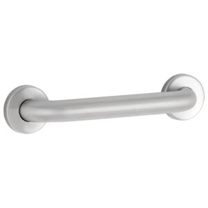 bobrick 42-inch straight grab bar, ada compliant bathroom safety rail, satin finish stainless steel with concealed mounting flange, ideal for commercial and residential bathtubs & showers (model b-5806x42)