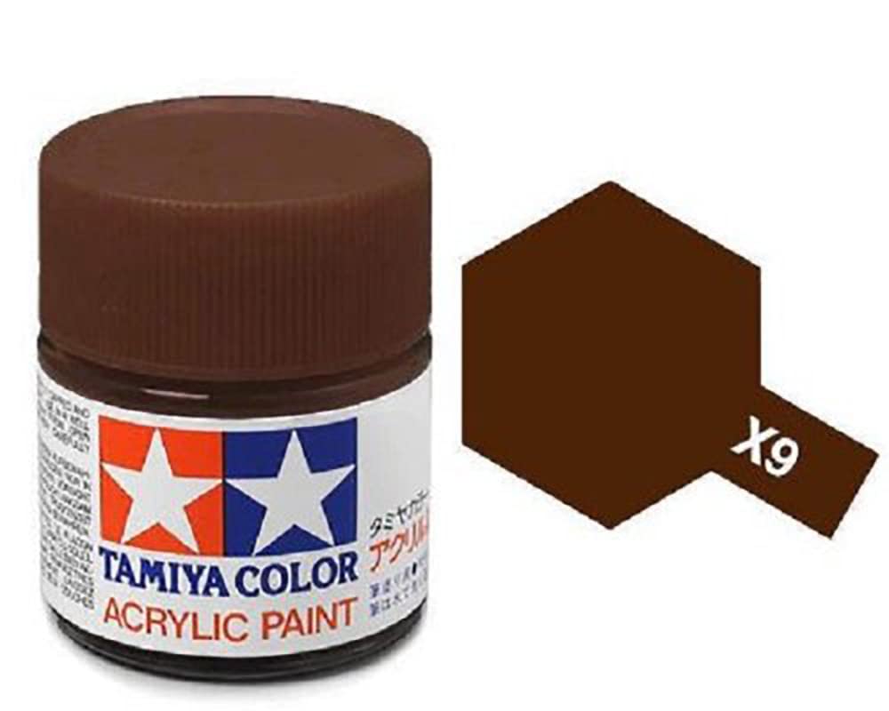 Tamiya Models X-9 Mini Acrylic Paint, Brown