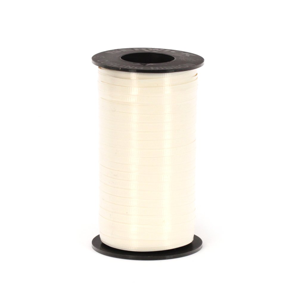 Berwick 1 86 Splendorette Crimped Curling Ribbon, 3/16-Inch Wide by 500-Yard Spool, Ivory