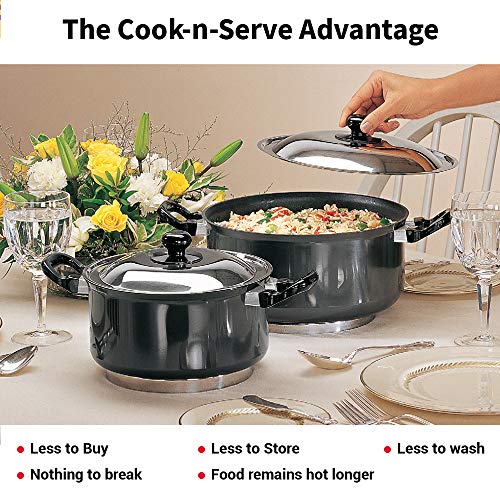 Hawkins/Futura Hard Anodised Cook and Serve Stewpot, 2.25-Liter