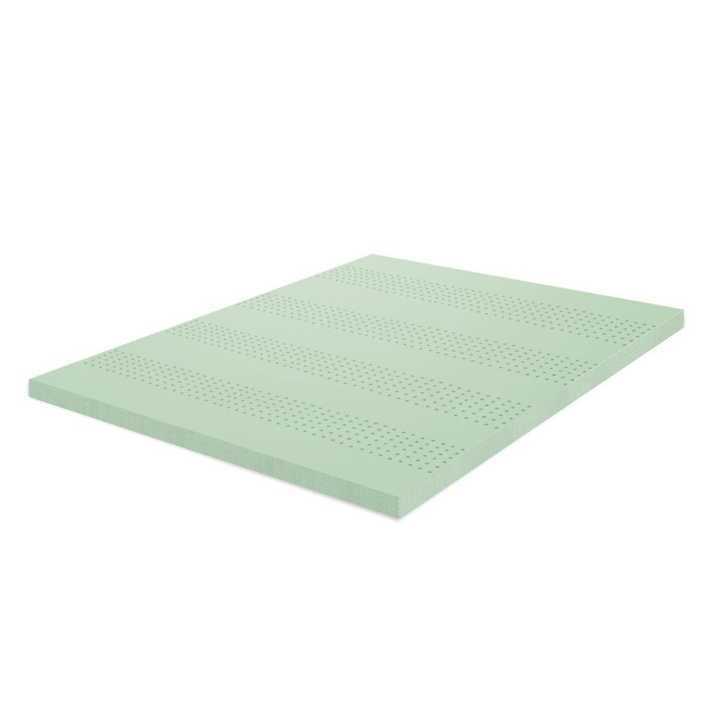 ZINUS 2 Inch Green Tea Memory Foam Mattress Topper, King