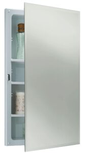 jensen b773385 frameless horizon single-door recessed medicine cabinet