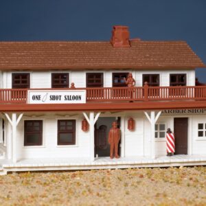 Bachmann Industries Saloon and Barber Shop Set, HO Scale