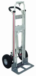 magliner tpauac aluminum 3 position hand truck, u loop handle, microcellular foam tires, 500 lb capacity, 52" length, 21" height, 21" width