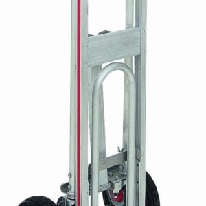 Magliner TPAUAC Aluminum 3 Position Hand Truck, U Loop Handle, Microcellular Foam Tires, 500 lb Capacity, 52" Length, 21" Height, 21" Width