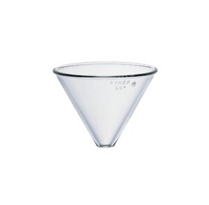 pyrex 6240-100 pyrex borosilicate glass plain stemless funnel, 100mm top i.d