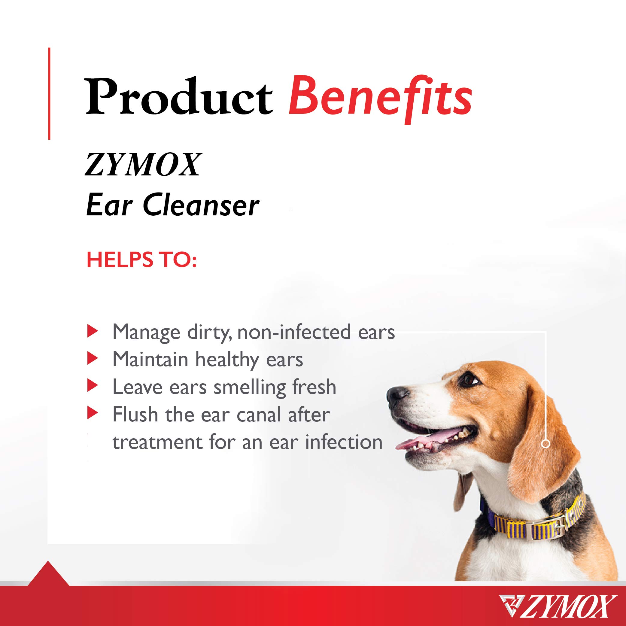 Zymox Ear Cleanser Solution for Dogs and Cats, 1 Gallon